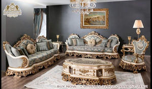 Ensemble de canapés 7 places en bois de teck royal de style moderne avec couleur personnalisée et design durable - Product Image 6