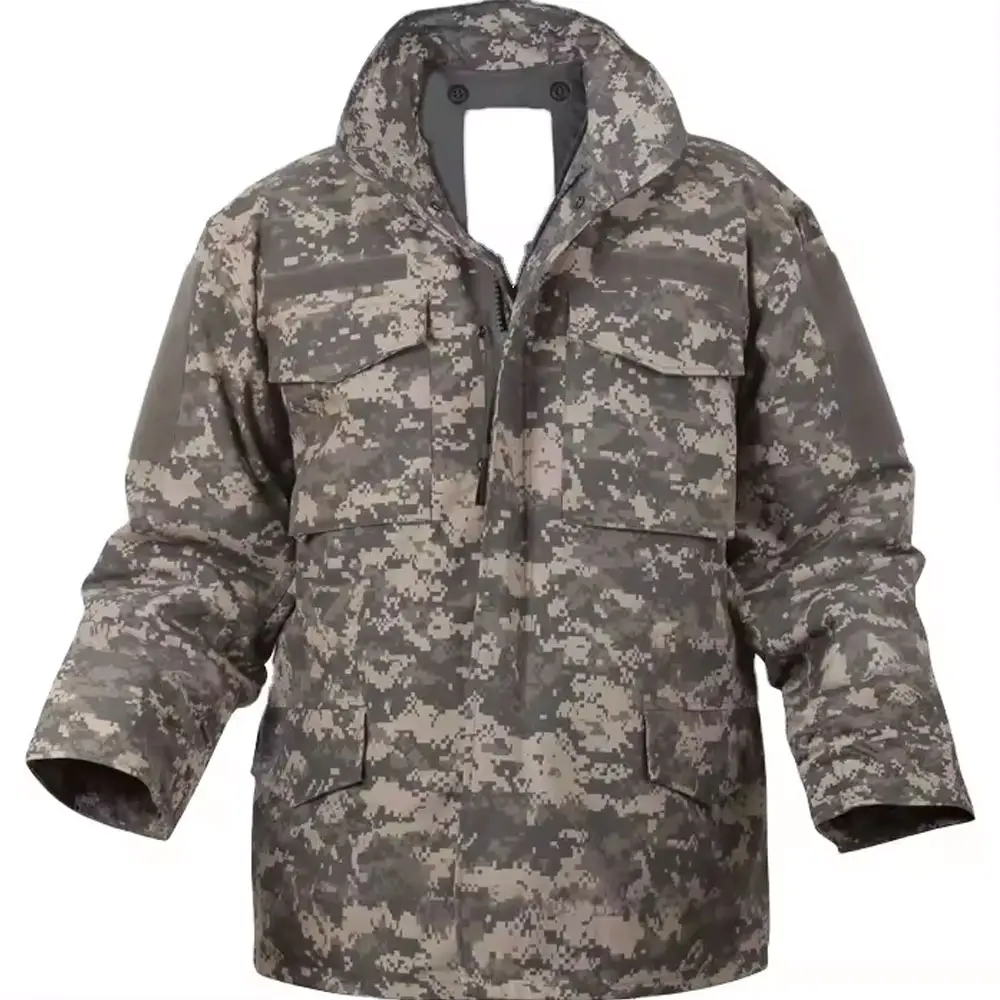 Oem & Odm Op Maat Gemaakte Kleine Batch Winter Camping Ademende Camouflage Jacht Softshell Tactische Veldjack