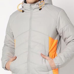 Chaqueta Acolchada Larga y Delgada para Hombre de Invierno con Logotipo Frontal, Colores Personalizados y Prenda Exterior Informal Ligera - Product Image 5