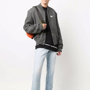 Meilleure vente Meilleur prix Vestes Letterman pour hommes Service OEM Vestes Letterman teintes unies pour hommes - Product Image 3
