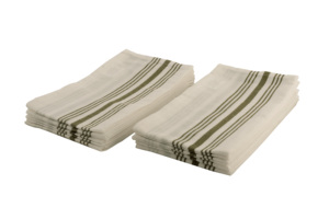 Servilleta Bistro de 100% algodón-Tejido verde oliva sostenible de secado rápido para uso doméstico - Product Image 2