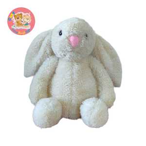 Joli lapin en peluche personnalisé avec remplissage en coton PP poupée en peluche douce pour bébés et enfants cadeau mignon en gros - Product Image 1