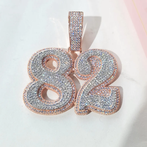 ปรับแต่งจี้เพชรที่ดูหรูหราสําหรับคนรักฮิปฮอปจี้เพชรราคาแพงแฟชั่นเพชร Jewelry14k จี้ทอง - Product Image 2