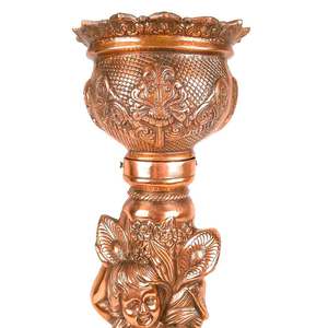 Vase à fleurs en métal, vase sur pied et objet décoratif pour la décoration de la maison, salon, design Art déco - Product Image 4