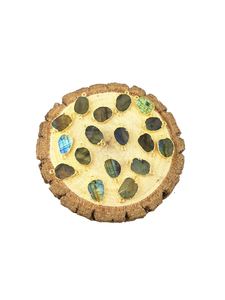 Calcédoine en pierre précieuse galvanisée, connecteur en tranches libres, colliers et bracelets, fabrication de bijoux, pendentif - Product Image 3