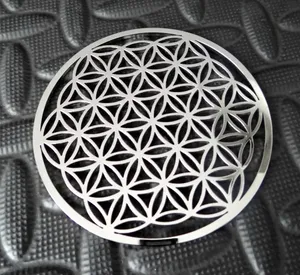 Sous-verres élégants en métal gravés au laser pour le bureau à domicile, le restaurant et l'hôtel servant des boissons au prix de gros - Product Image 2
