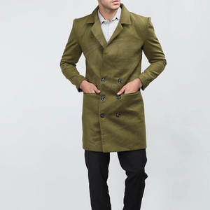 Breathable <b>Men</b> Long <b>Coat</b> Elegant Winter Outerwear for <b>Men</b> <b>Men</b> Long <b>Coat</b> Formal Workwear Wool Overcoat - Product Image 5