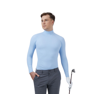 Fit Golf Premium Men's Vintage Style Breathable Knitted Fabric Half Sleeve Golf Shirts Unisex Golf Base Layer - Product Image 1