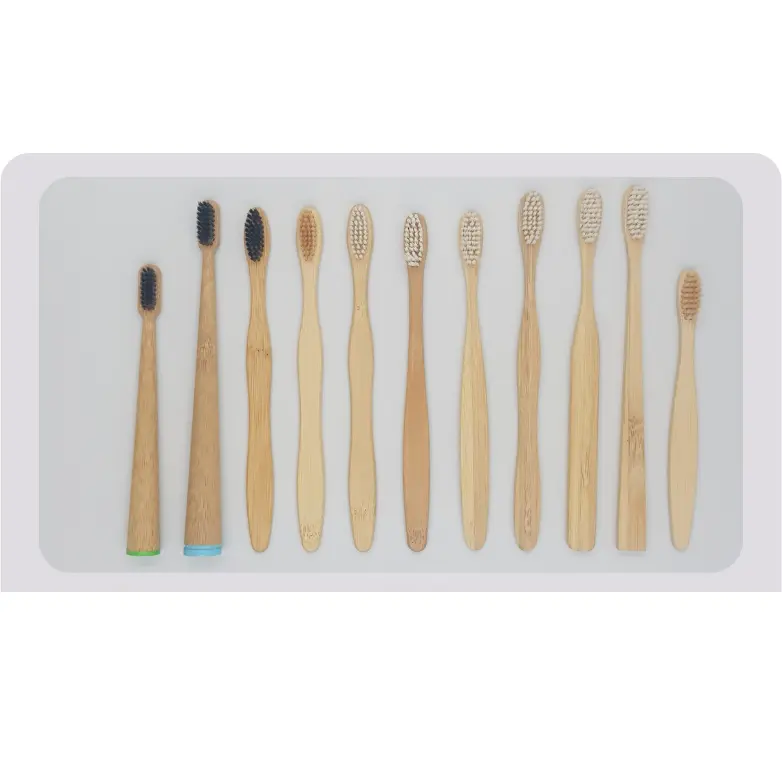 BAMBOO TOOTHBRUSH Soft Bristle Home Use Hotel Travel Disposable Regular Size Cleaning White Color Toothbrush