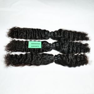 Vente en gros de gros paquets ondulés naturels alignés de cuticules vietnamiennes non transformées vague de corps droite de couleur noire pour les extensions - Product Image 6
