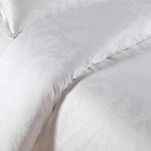 Literie en satin d'hôtel de haute qualité pleine grandeur 100% coton motif imprimé King Size adulte qualité bambou soie draps hôtels - Product Image 4