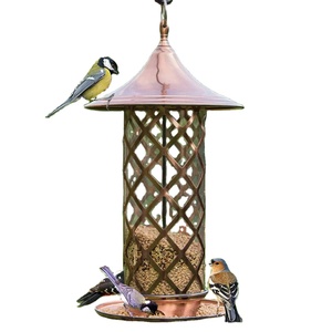 Mangeoire à oiseaux en métal fabriqué à la mode, conçue en fer, pour l'extérieur/jardin, disponible à un prix compétitif - Product Image 1