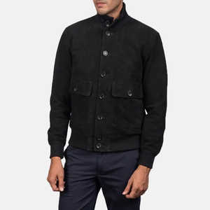 Veste d'hiver pour hommes Top Design avec col montant manches longues 100% cuir de haute qualité personnalisable prix raisonnable - Product Image 1