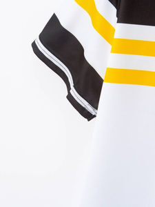 2025 nouveaux hommes décontracté demi-manches Polyester Sublimation pour polos à manches courtes solide imprimé motif toile tissu en vente - Product Image 3