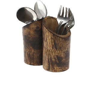 Recién llegado, soporte para cubiertos de madera para cucharas, tenedores, cuchillos, soporte para cuchara de hierro, soporte multiusos - Product Image 1