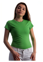 T-shirt décontracté pour femme en coton et élasthanne, respirant, écologique, avec décoration perforée, OEM ODM, couleur unie