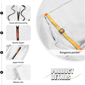 เสื้อมีฮู้ดซิปเต็มตัวสไตล์ฝรั่งเศสสำหรับผู้ชายน้ำหนักเบาสวมใส่สบาย - Product Image 4