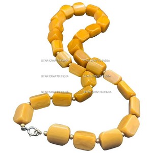 2023 été populaire coloré résine époxy bijoux étanche océan collier émail blanc collier de perles pour les femmes - Product Image 3
