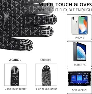 Gants d'hiver personnalisés à bas prix, gants tactiles pour l'hiver, gants tricotés sur mesure en gros - Product Image 3
