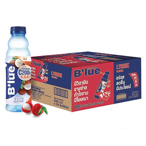 Prix d'usine, eau vitaminée B'lue de haute qualité, saveur litchi, 500 ml x 6 paquets, boisson rafraîchissante aux électrolytes pour l'énergie et l'hydratation - Product Image 1
