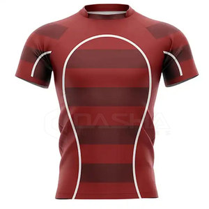 เสื้อรักบี้ผู้ชายแบบสั่งทำพิเศษ ระบายอากาศได้ดี คุณภาพสูง แบบซับลิเมชั่น ฟุตบอลคุณภาพเยี่ยม OEM รับผลิตตามแบบ ชุดรักบี้ใหม่ ขายส่ง - Product Image 3