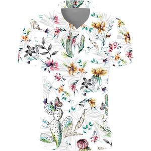 Camiseta de algodón informal de golf para hombre, camisetas de polo con logotipo bordado, camiseta de manga corta con estampado 3D personalizado, lienzo con patrón sólido - Product Image 5