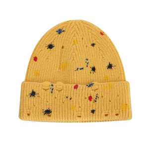 Customized <b>men</b> beanies <b>Men</b> <b>Winter</b> Beanies Knitted <b>Hats</b> Manufacturers With Silk Printing Leaves Pattern - Product Image 4