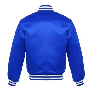 Chaqueta de Satén con Estampado por Sublimación OEM, Último Diseño, Chaqueta de Invierno de Satén Personalizada para Hombre con Bordado, Cuello y Puños Acanalados - Product Image 2