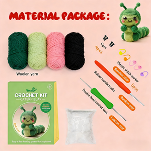 Kit per Principianti per Realizzare Bambole Animali all'Uncinetto con Filato di Cotone, Personalizzabile, con Tutorial Dettagliato - Product Image 3