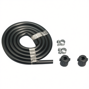 Tuyau de pulvérisation de rechange noir Gloria de 1,25 m avec 2 colliers de serrage et 2 écrous - Product Image 3