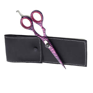 Ciseaux de salon personnalisés papier enduit de couleur 6 pouces ciseaux de coupe de cheveux lame tranchante ciseaux de coupe de cheveux avec pochette - Product Image 6