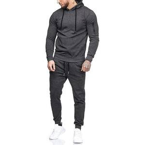 Personnalisé Deux Pièces Hommes Joggers Costumes Ensemble 100% Coton Polaire À Capuche Imprimé Sportswear Survêtements En Gros - Product Image 6