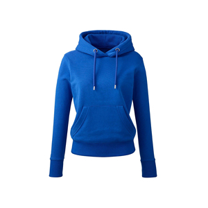 100% femmes à manches longues à capuche tricoté décontracté hiver en vrac sweats à capuche doublé avant Logo personnalisé conception imprimé OEM en gros automne - Product Image 4
