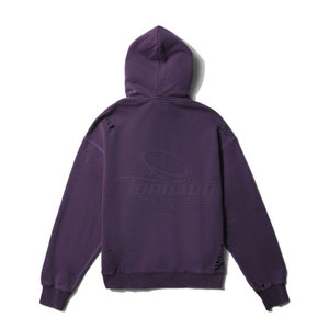 Haute qualité confortable en détresse Hoodies jeunesse décontracté hiver porter nouveau Style solide séchage rapide respirant épais tissu à capuche - Product Image 2