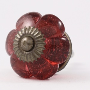 Tiradores de cajón de melón de vidrio rosa, calidad superior, hechos a mano, para vestidor, puerta de armario de cocina, venta al por mayor en línea - Product Image 1