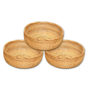 VENTA CALIENTE Exportación de Vietnam Cesta de almacenamiento de ratán hecha a mano Perfecta para cualquier espacio con alta calidad - Product Image 1