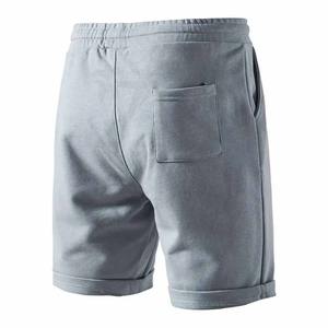 กางเกงขาสั้นลำลองสำหรับผู้ชายกางเกงขาสั้นผ้าโพลีเอสเตอร์ทอสีพื้นสำหรับฤดูร้อน - Product Image 3