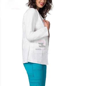 เสื้อโค้ทสำหรับโรงพยาบาลผ้าทอสำหรับทุกเพศเครื่องแบบพยาบาลสำหรับโรงพยาบาล - Product Image 2