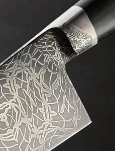 Couteau de cuisine de style japonais en acier inoxydable à manger sur lame couteau de chef avec manche en bois cadeau pour votre cadeau d'anniversaire de mère - Product Image 4