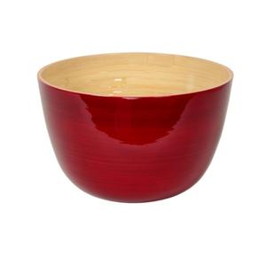 Bol en bois rustique au design exclusif pour servir une salade de fruits Casseroles élégantes Bol de service Vaisselle Décoration Bol de service - Product Image 4
