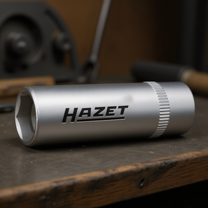 Hazet Long Metric Square 1/4'' 6-Point Hexagonal <b>Socket</b> with Traction Profile - Product Image 3