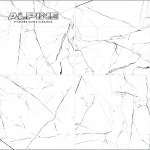 ALPINE Elegance 600x600mm Azulejos de pared CARRARA GRANITO Superficie de mármol brillante para aplicaciones interiores-por Novac Ceramic - Product Image 2