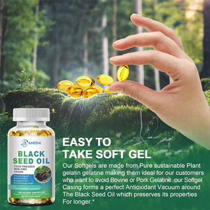 Huile de baies de sureau et de graines noires de qualité supérieure pour favoriser la digestion, capsules végétaliennes, quercétine, articulations et mobilité, algues marines, huile de graines noires en gélules molles - Product Image 5