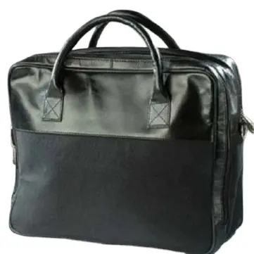 Customized Mens Travel Leather Tote Shoulder Laptop With Zipper Business Briefcase Bags