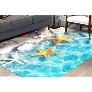 Landscape Printed <b>Rug</b> - Anti-Slip <b>Chenille</b> Home Decor,With Pile Soft <b>Rug</b> - Product Image 1