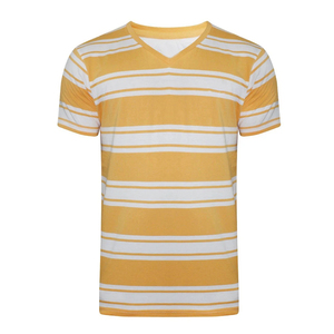 Camisetas de Cuello en V para Hombre Más Vendidas, Hechas a Medida con Tela Jersey Transpirable de 180 Gramos, Servicios OEM y ODM para Ropa Casual - Product Image 1