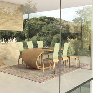 Table à manger Meubles de jardin en bois de teck Tables d'extérieur-Aruna - Product Image 6