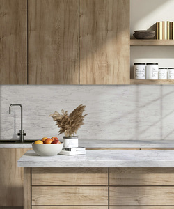 Custom Kitchen Bathroom Vanity <b>Tops</b> Artificial Quartz Countertops Eco-Friendly Fire Resistant Modern Prefab Cut Hotel Projects - Product Image 1