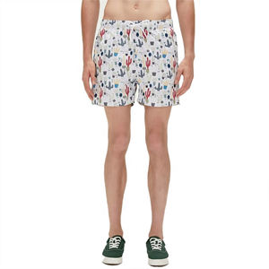 Pantalones cortos de playa de alta calidad para hombre Pantalones cortos de natación con logotipo personalizado Ropa de playa de verano Pantalones cortos 100% Pantalones cortos estampados de poliéster - Product Image 4
