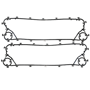 Trao đổi nhiệt niêm phong Gasket Đen EPDM NBR hnbr FKM Silicone cao cấp vật liệu cao su OEM tùy biến độ đàn hồi tuyệt vời - Product Image 1